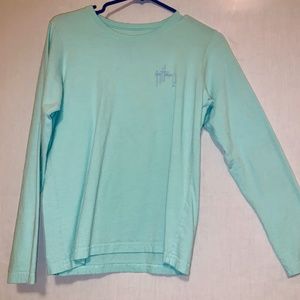 Guy Harvey Aqua Long Sleeve Shirt